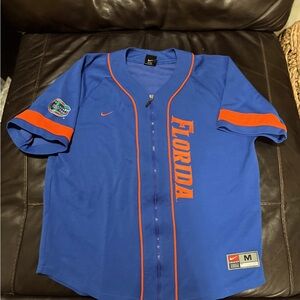 Nike Blue Florida Gator Baseball Jersey, size medium